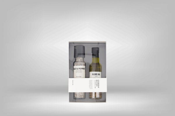 Geschenkbox Nicolas Vahé Everyday Essentials - Salz, Pfeffer & Olivenöl